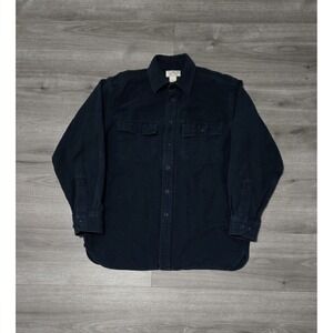 L.L. Bean Chamois Cloth Shirt Men’s - Navy Blue
